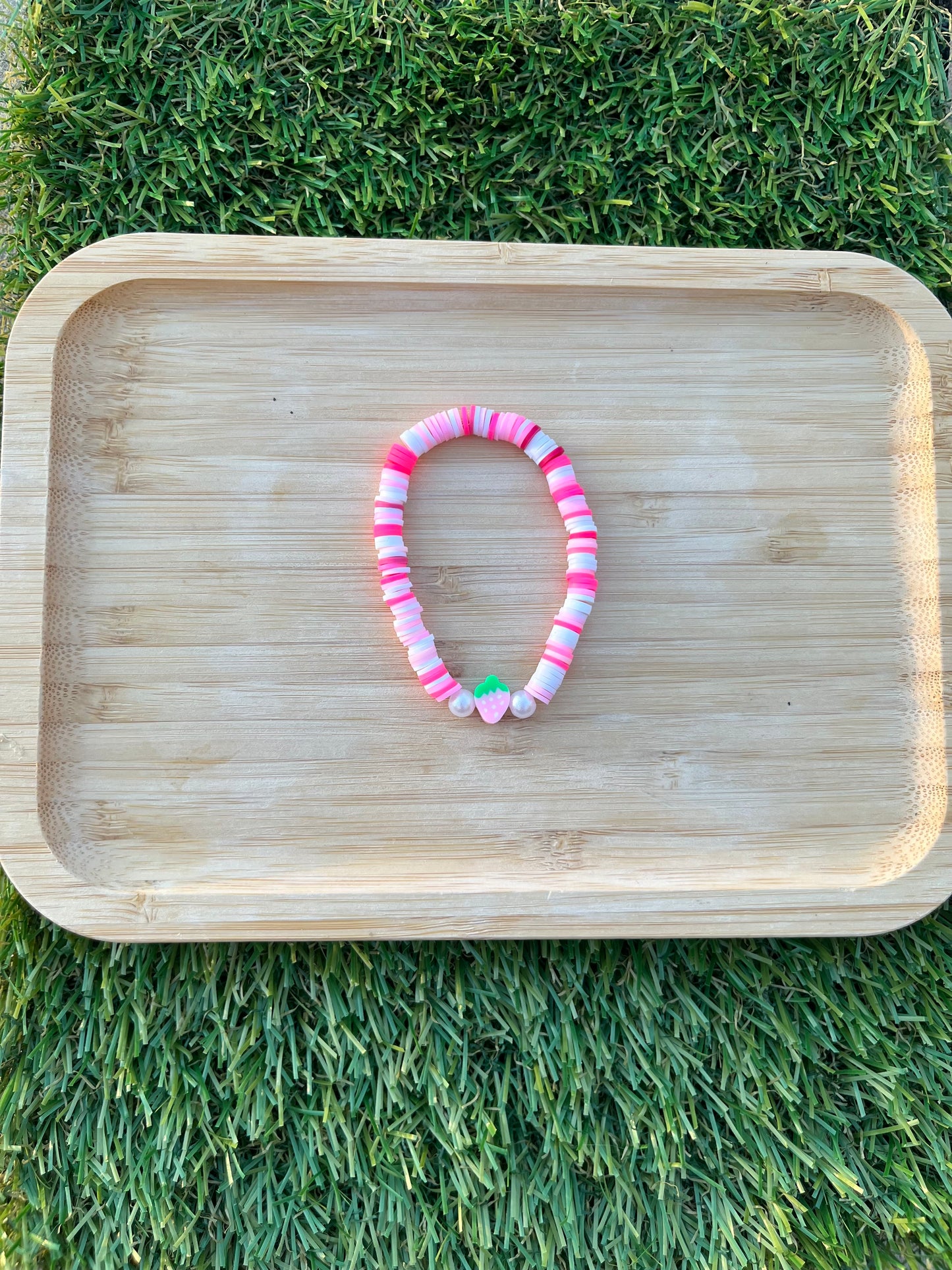 Pink Strawberry Bracelet