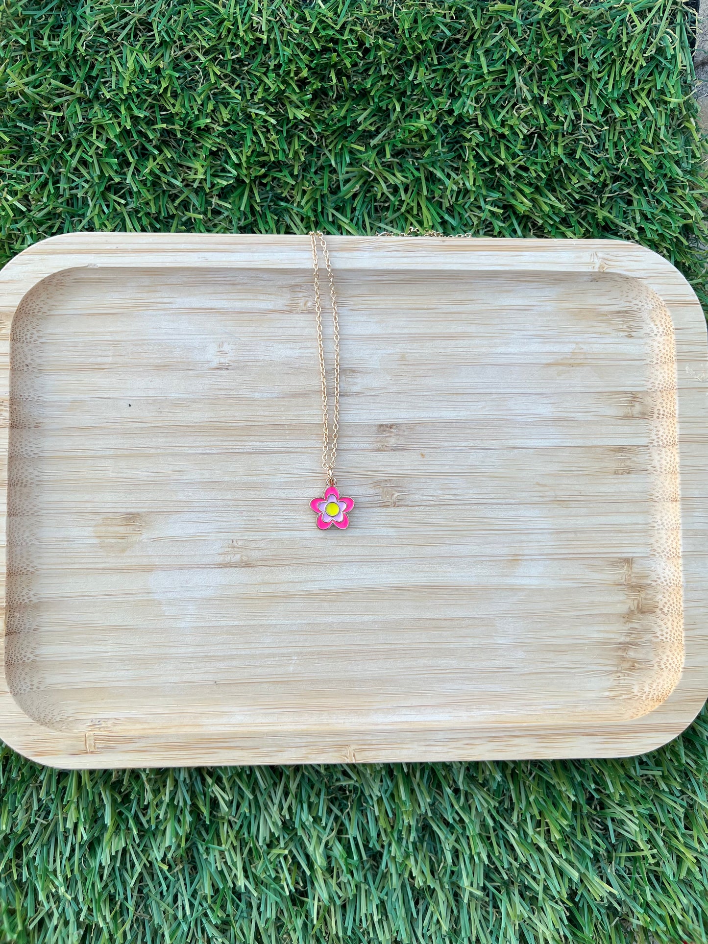 WWJD & Flower Necklace